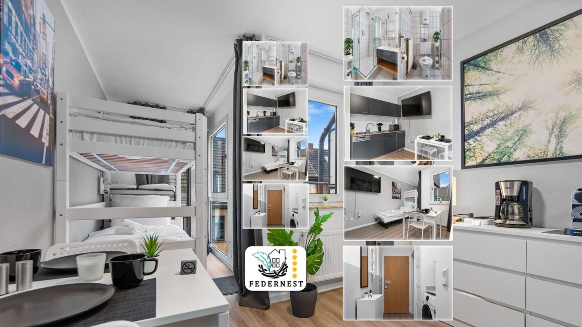 Messe, Monteure, Budget - Einfache Komfortable 2 Personen Wohnung 뒤스부르크 외부 사진