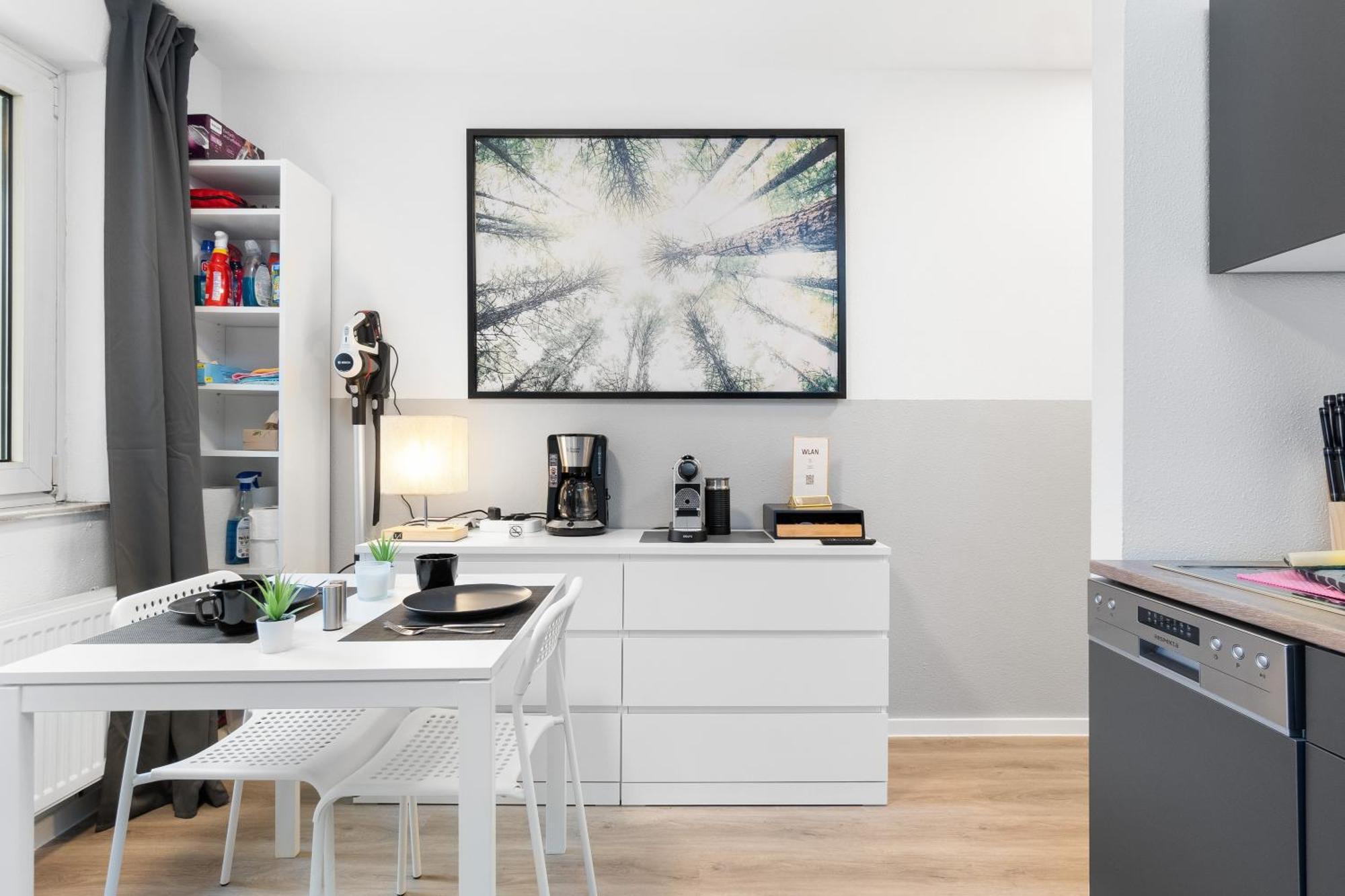 Messe, Monteure, Budget - Einfache Komfortable 2 Personen Wohnung 뒤스부르크 외부 사진