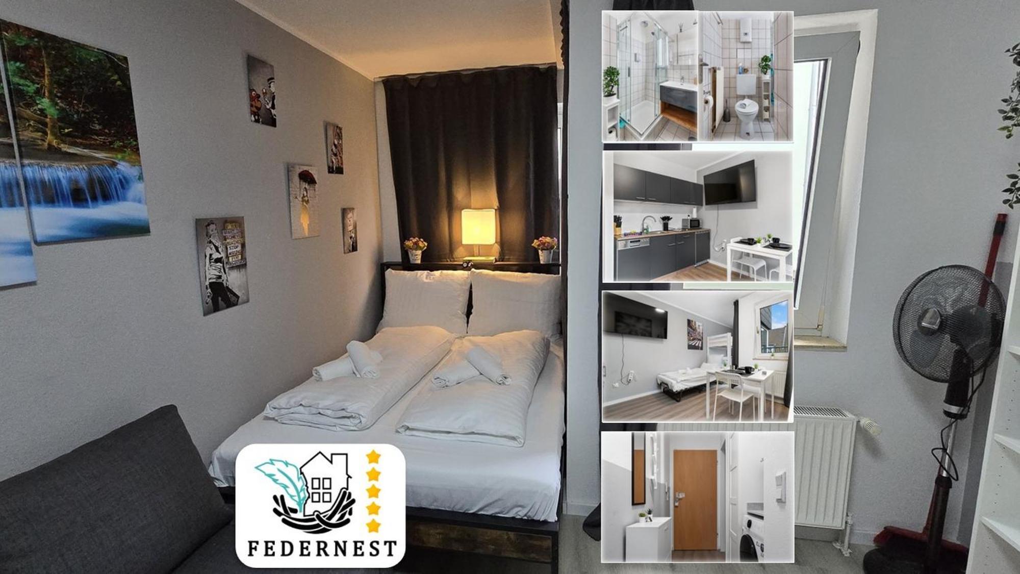 Messe, Monteure, Budget - Einfache Komfortable 2 Personen Wohnung 뒤스부르크 외부 사진