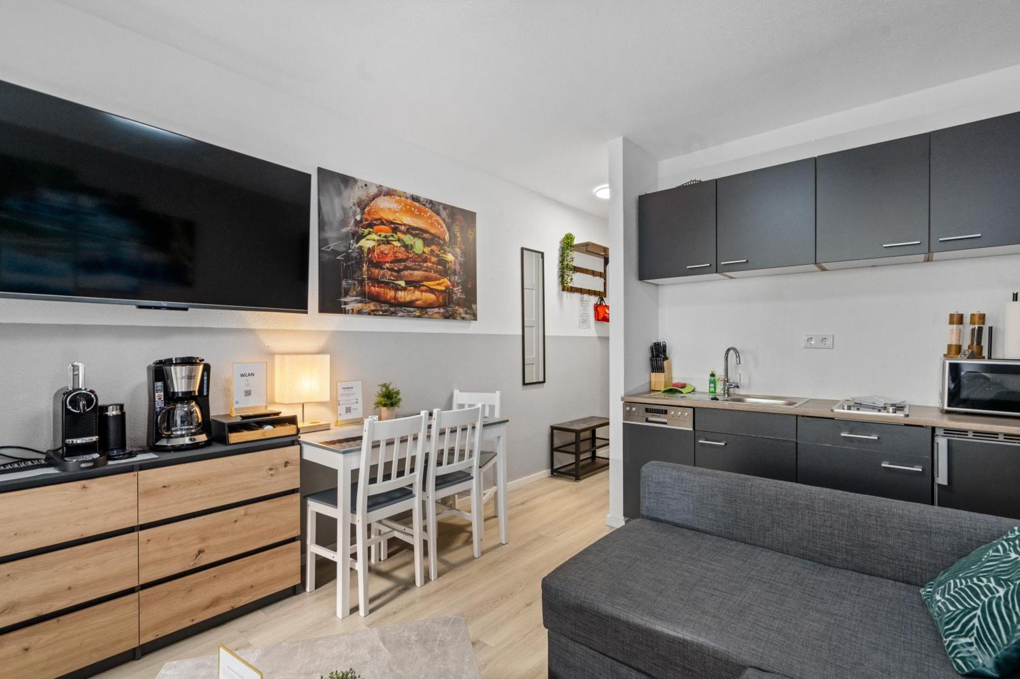 Messe, Monteure, Budget - Einfache Komfortable 2 Personen Wohnung 뒤스부르크 외부 사진